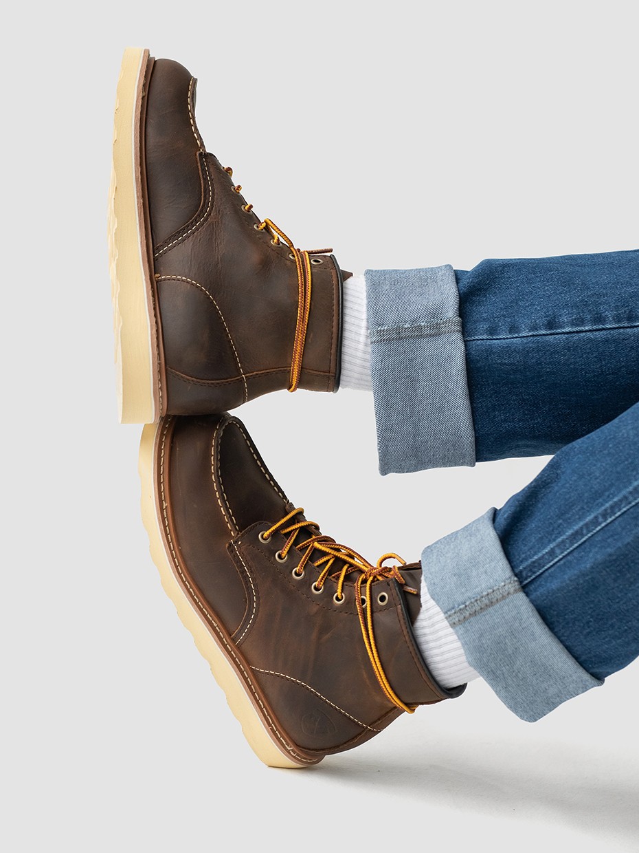 Ботинки муж. Harry Hatchet Lary Moc Toe dark brown