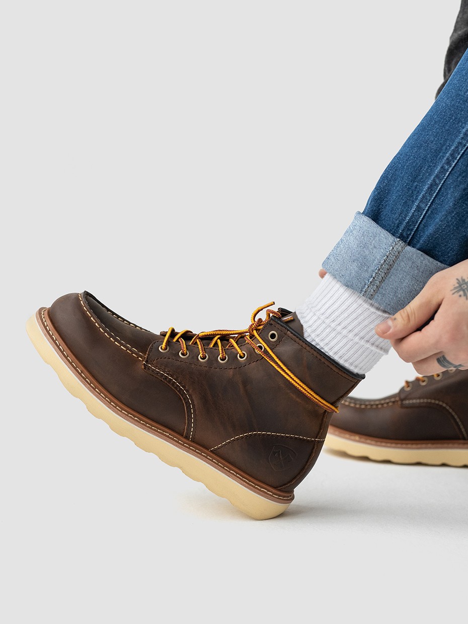 Ботинки муж. Harry Hatchet Lary Moc Toe dark brown